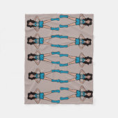 Majorette/Dancer Fleece Blanket Turquoise 2 Deken (Voorkant)