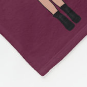 Majorette/ Dancer Fleece Deken Mauve (Hoek)