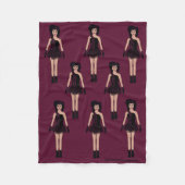 Majorette/ Dancer Fleece Deken Mauve (Voorkant)