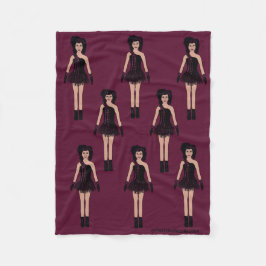 Majorette/ Dancer Fleece Deken Mauve