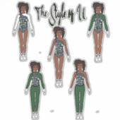 Majorette / Dancer Quick Change Stickers (Kale) (Voorkant)