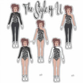 Majorette / Dancer Quick Change Stickers ( Onyx ) (Voorkant)