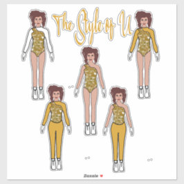 Majorette / Dancer Quick Change Stickers ( Shine )