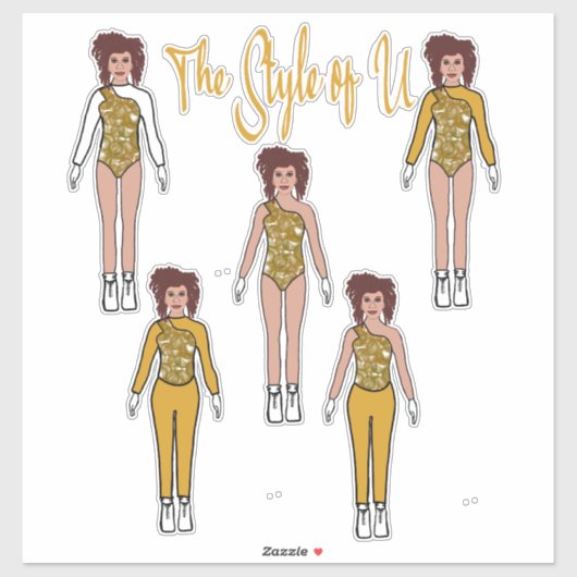 Majorette / Dancer Quick Change Stickers ( Shine ) (Vel)