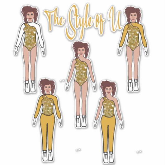 Majorette / Dancer Quick Change Stickers ( Shine ) (Voorkant)