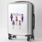 Majorette / Dancer Quick Change Stickers (Violet) (Koffer)