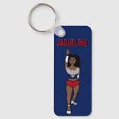 Majorette/ Dancer Sleutelhanger Blue Silver Eagle (Voorkant)