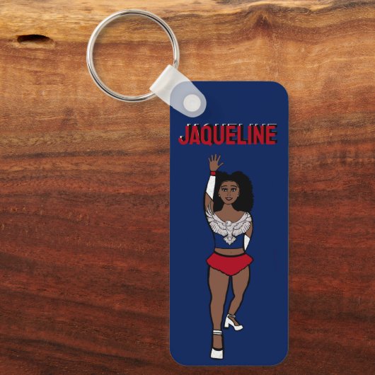 Majorette/ Dancer Sleutelhanger Blue Silver Eagle (Voorkant)