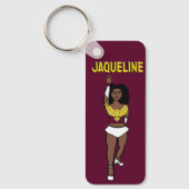 Majorette/ Dancer Sleutelhanger Maroon Gold Eagle (Voorkant)