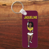Majorette/ Dancer Sleutelhanger Maroon Gold Eagle (Voorkant)