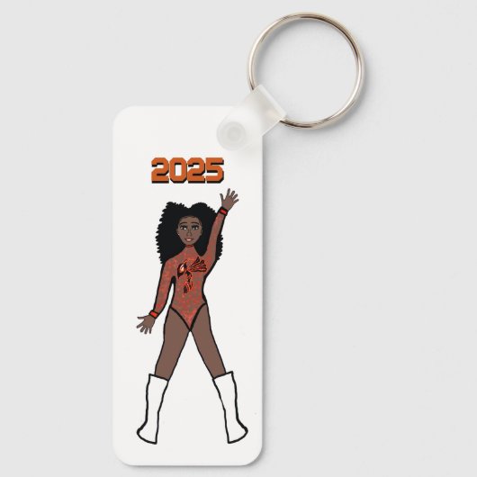 Majorette / Dancer Sleutelhanger Sinaasappel Horne (Achterkant)