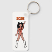 Majorette/ Dancer Sleutelhanger Sinaasappel Hornet (Achterkant)