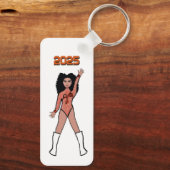 Majorette/ Dancer Sleutelhanger Sinaasappel Hornet (Achterkant)