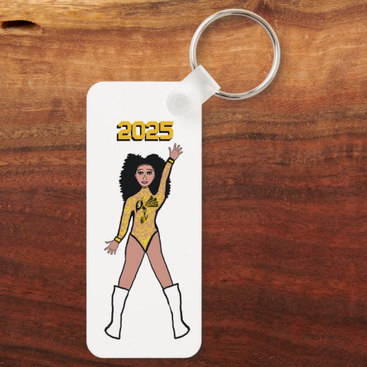 Majorette/ Dancer Sleutelhanger Yellow Hornet B (Achterkant)