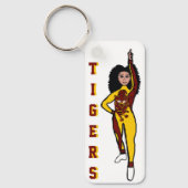 Majorette/ Dancer Sleutelhanger Yellow Maroon Tige (Voorkant)