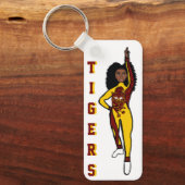 Majorette/ Dancer Sleutelhanger Yellow Maroon Tige (Voorkant)
