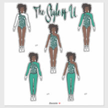 Majorette/Dancer Snelle de Stickers van de Verande