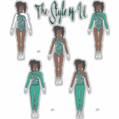 Majorette/Dancer Snelle de Stickers van de Verande (Voorkant)