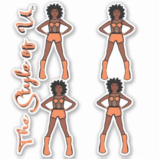 Majorette/Dancer Stickers Abriot 2 (Voorkant)