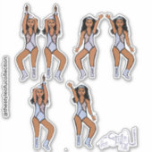 Majorette / Dancer Stickers Diamond Crown #2 (Voorkant)