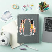 Majorette / Dancer Stickers Geel Vonk #2 (iPad Cover)