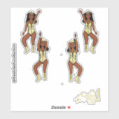 Majorette / Dancer Stickers Gold Crown # 1 (Vel)