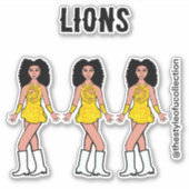 Majorette / Dancer Stickers Gold Lion B (Voorkant)