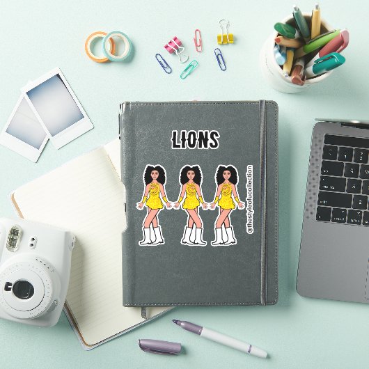 Majorette / Dancer Stickers Gold Lion B (iPad Cover)