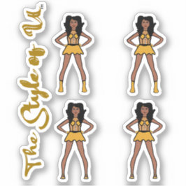 Majorette/Dancer Stickers Golden Pine