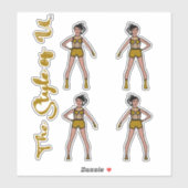 Majorette/Dancer Stickers Golden Pine 2 (Vel)