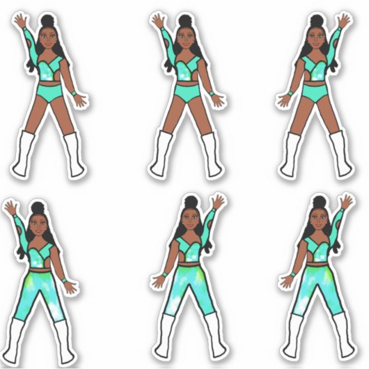 Majorette / Dancer Stickers Lakeside (Voorkant)