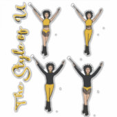 Majorette/Dancer Stickers Voorrand S (Voorkant)