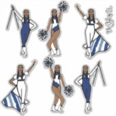 Majorette / Danser / Cheer / Vlaggenmarine Sticker (Voorkant)
