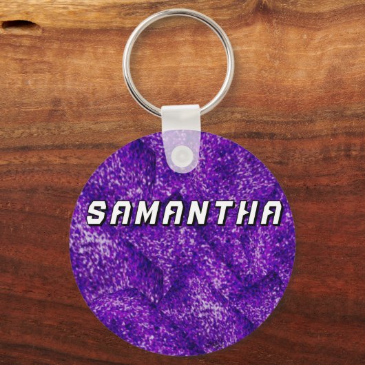 Majorette/ Danser Paarse & Zwart #2 Sleutelhanger (Achterkant)