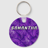 Majorette/ Danser Paarse & Zwart #2 Sleutelhanger (Achterkant)