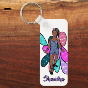 Majorette / Danser Sleutelhanger Lavendel Rimpel
