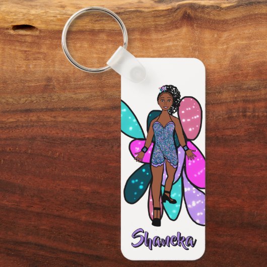 Majorette / Danser Sleutelhanger Lavendel Rimpel (Voorkant)