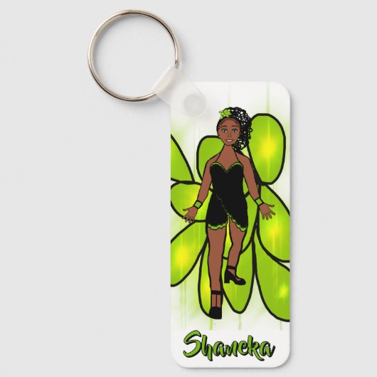 Majorette / Danser Sleutelhanger Lime Ruffle (Voorkant)