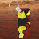 Majorette/ Danser Sleutelhanger Rood Geel Camo (Voorkant)