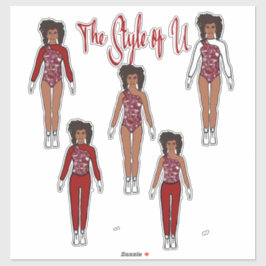 Majorette / Danser Snel Wisselende Stickers (Bessi