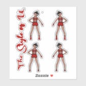 Majorette / Danser Stickers Aardbei 2 (Vel)