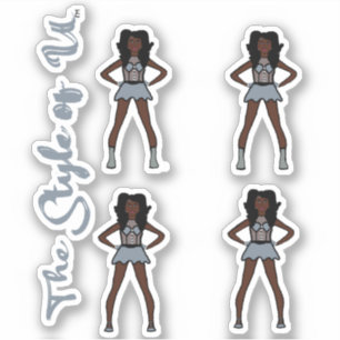 Majorette / Danser Stickers Bewolkt