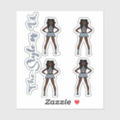 Majorette / Danser Stickers Bewolkt (Vel)