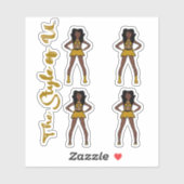 Majorette / Danser Stickers Golden Pine 3 (Vel)