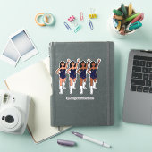 Majorette / Danser Stickers Navy  Kwast  (iPad Cover)