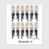 Majorette / Danser Stickers Rookzwart 2 (Vel)