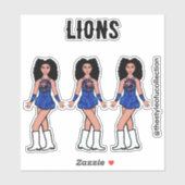 Majorette / Danser Stickers Sapphire Lion B (Vel)