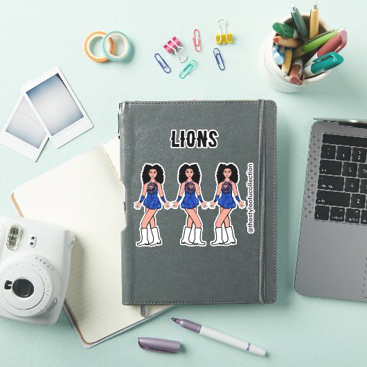 Majorette / Danser Stickers Sapphire Lion B (iPad Cover)