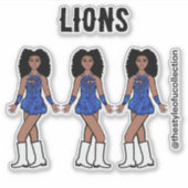 Majorette / Danser Stickers Sapphire Lion C (Voorkant)