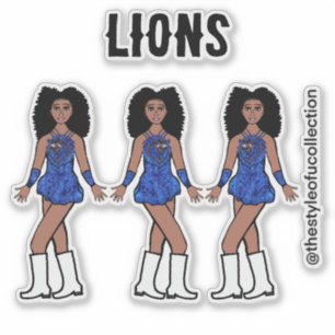 Majorette / Danser Stickers Sapphire Lion C